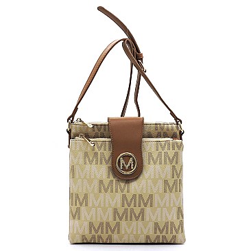 Multi Compartment M Monogram Crossbody Bag