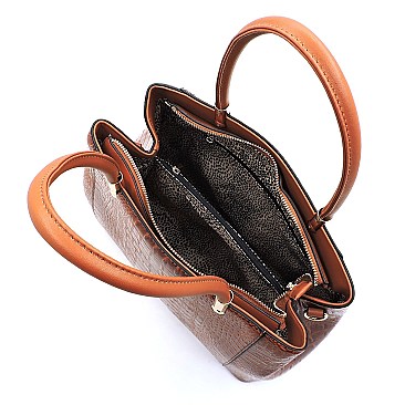 Top Handle Croc Alligator Satchel