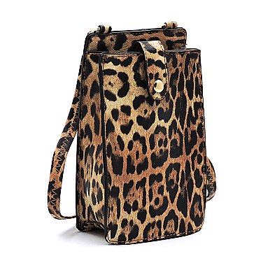 Leopard Crossbody Bag Cell Phone Purse