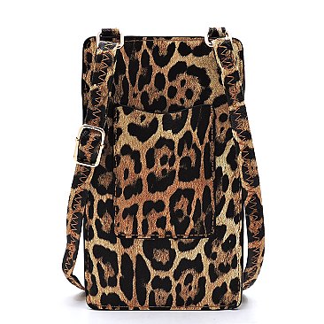 Leopard Crossbody Bag Cell Phone Purse