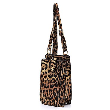 Leopard Crossbody Bag Cell Phone Purse