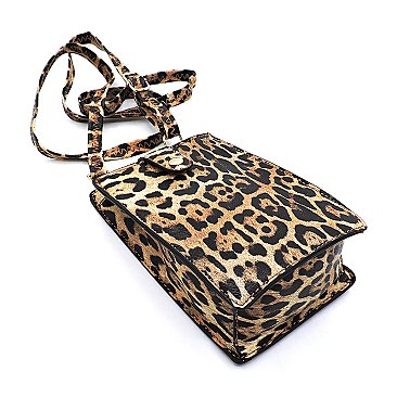 Leopard Crossbody Bag Cell Phone Purse