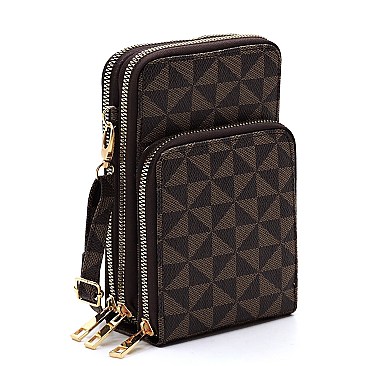 Fashion Monogram Cell Phone Purse Crossbody Bag