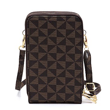 Fashion Monogram Cell Phone Purse Crossbody Bag