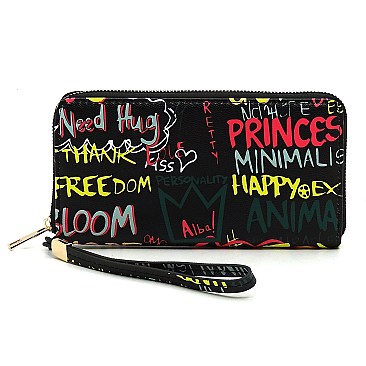 Graffiti Bee Charm  2-in-1 Satchel