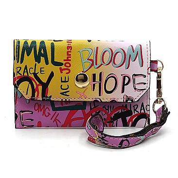 4-in-1  Graffiti Bee Stripe ACCENT Satchel Bag Value Set