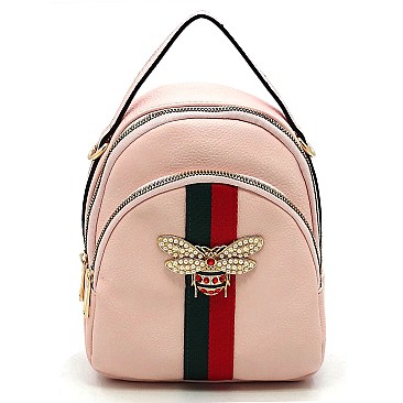BEE ACCENT STRIPE Satchel / Backpack CONVERTIBLE