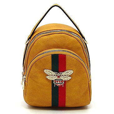 BEE ACCENT STRIPE Satchel / Backpack CONVERTIBLE