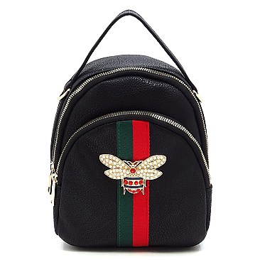 BEE ACCENT STRIPE Satchel / Backpack CONVERTIBLE