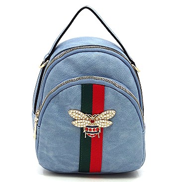 BEE ACCENT STRIPE Satchel / Backpack CONVERTIBLE