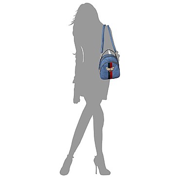 BEE ACCENT STRIPE Satchel / Backpack CONVERTIBLE