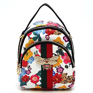 BEE ACCENT STRIPE Satchel / Backpack CONVERTIBLE