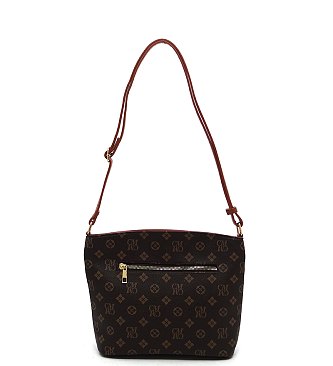 Monogram Multi-Compartment Pocket Crossbody Bag