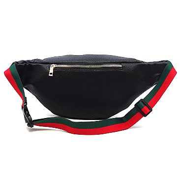 Trendy Queen Bee Stripe Fanny Pack Waist Bag