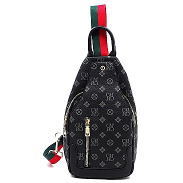 Stylish Monogram Sling Backpack