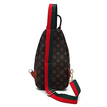 Stylish Monogram Sling Backpack
