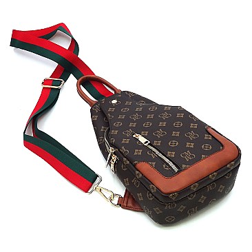 Stylish Monogram Sling Backpack