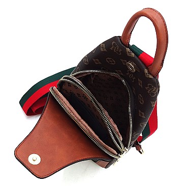 Stylish Monogram Sling Backpack