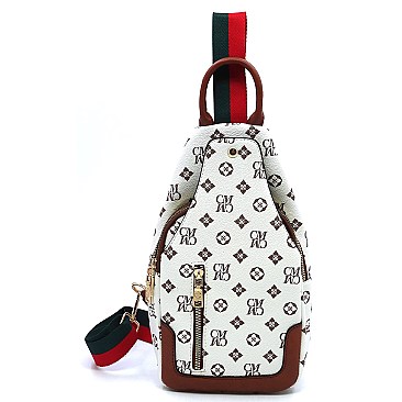 Stylish Monogram Sling Backpack