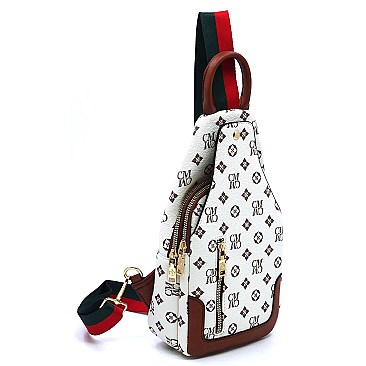 Stylish Monogram Sling Backpack