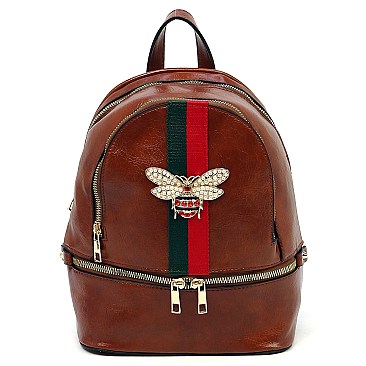 Classic Queen Bee Stripe Backpack