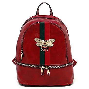 Classic Queen Bee Stripe Backpack