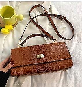 FASHION EMBOSSED ANIMAL PRINT CROSS BODY BAG