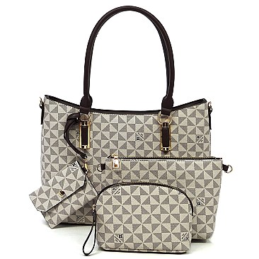 4-in-1 Monogram Satchel Value Set