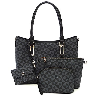 4-in-1 Monogram Satchel Value Set