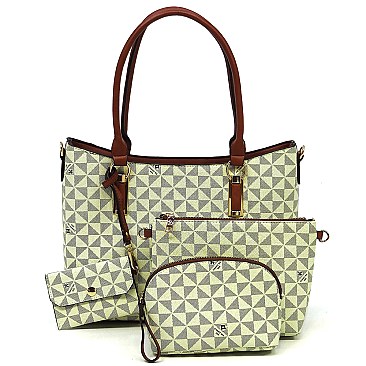 4-in-1 Monogram Satchel Value Set