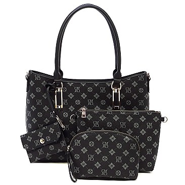 CM 4-in-1 Monogram Classic Satchel Value Set