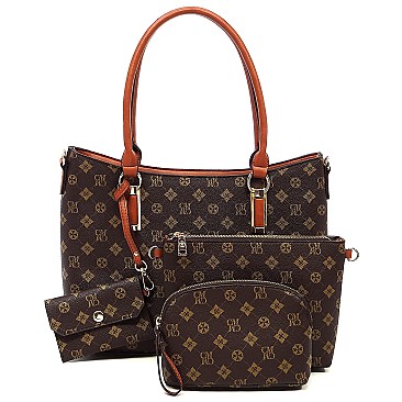 CM 4-in-1 Monogram Classic Satchel Value Set