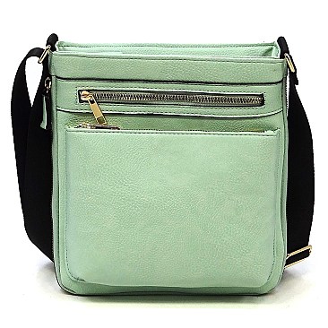 Fashion Crossbody Bag with Zipper Around Extention