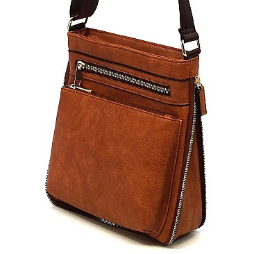 Fashion Crossbody Bag with Zipper Around Extention