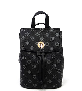 CM Monogram Convertible Drawstring Backpack Satchel