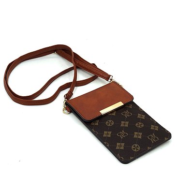 Monogram Cell Phone Purse Crossbody Bag