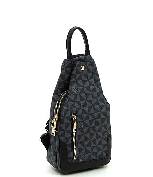 Stylish Monogram Sling Backpack