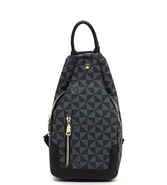 Stylish Monogram Sling Backpack