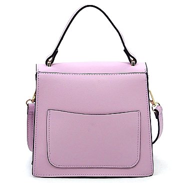 Fashion Ring Tassel Flap Crossbody Satchel