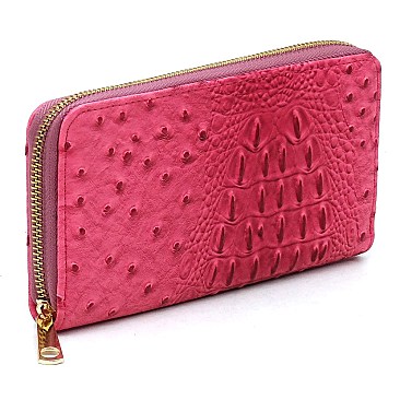 Ostrich Croc Chain 2-in-1 Satchel