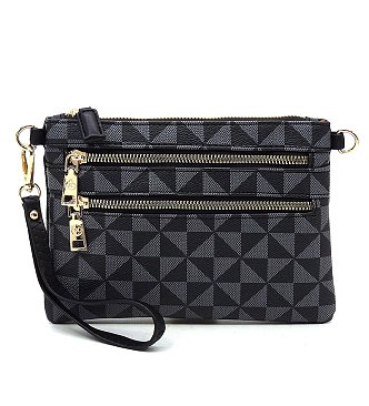 Monogram Multi Zip Messenger Bag