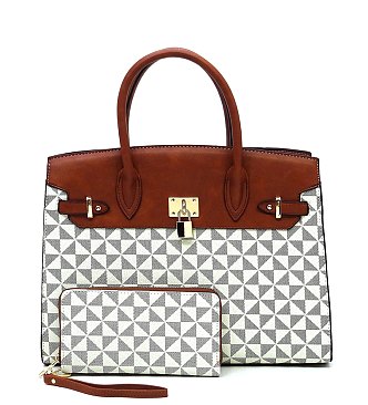 PM Monogram Pad-lock 2-in-1 Satchel Set