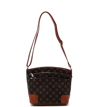 Monogram Multi-Compartment Pocket Crossbody Bag