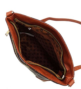 Monogram Multi-Compartment Pocket Crossbody Bag