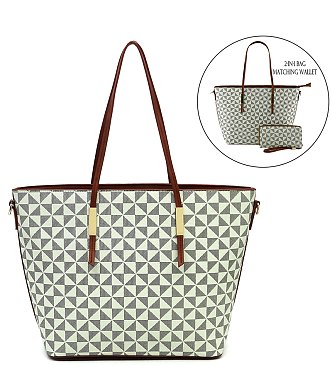 Monogram 2-in-1 Shopping Bag