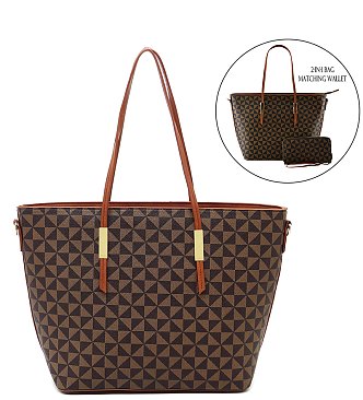 Monogram 2-in-1 Shopping Bag