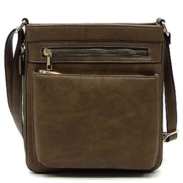 Fashion Crossbody Bag with Zipper Around Extention