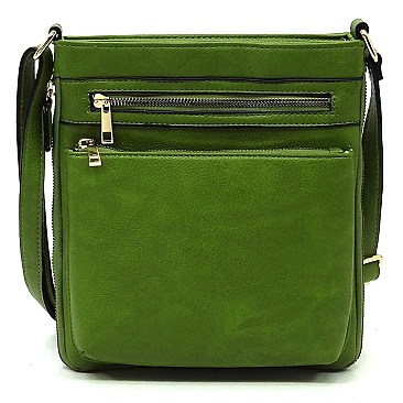 Fashion Crossbody Bag with Zipper Around Extention