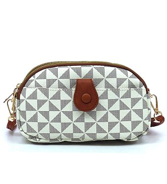 PM Monogram Multi Compartment Crossbody Bag