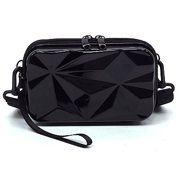 Fashion ABS Plastic Geometric Mini Crossbody Bag